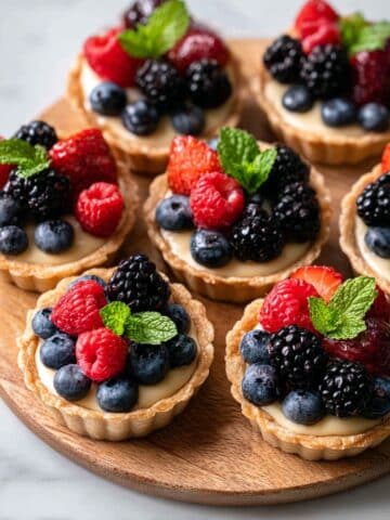 Mini Fruit Tarts with Vanilla Pastry Cream Recipe