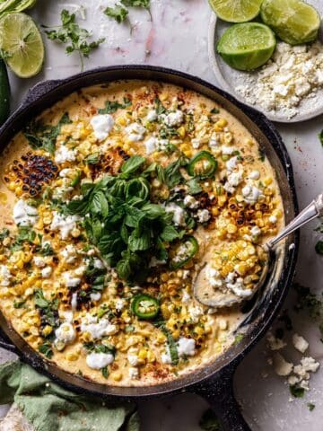 Skillet Creamed Street Corn Chicken Recipe