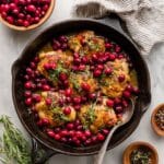 Balsamic Cranberry Chicken Skillet Recipe