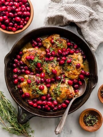 Balsamic Cranberry Chicken Skillet Recipe
