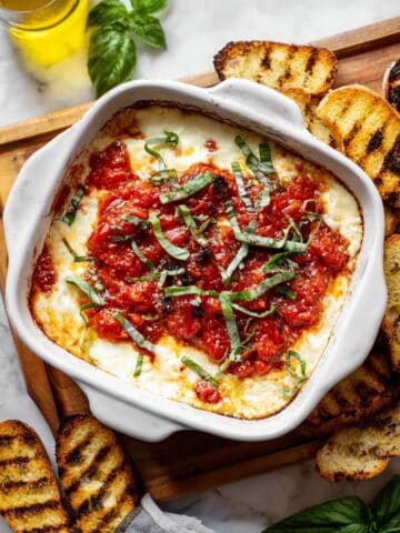 Baked Goat Cheese Bruschetta Dip Recipe