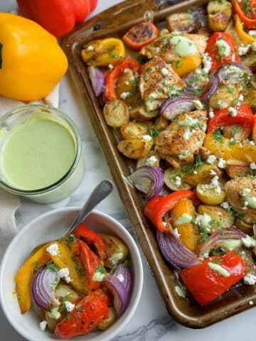Herby Lemon Chicken and Vegetable Sheet Pan Recipe