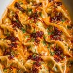 One Pan Baked Dumplings with Coconut Curry Sauce Recipe