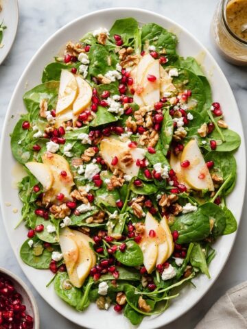 Asian Pear Salad with Walnuts and Maple Mustard Dressing Recipe