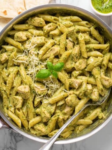 Creamy Chicken Pesto Pasta Recipe