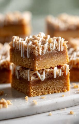 Banana Coffee Cake with Cinnamon Crumble and Salted Caramel Glaze Recipe