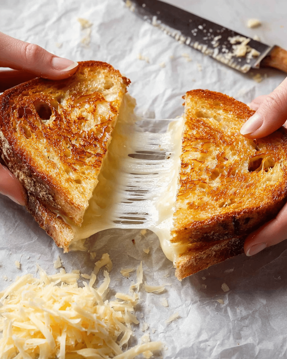 Garlic Bread Grilled Cheese | 15 min Lunch Idea Recipe