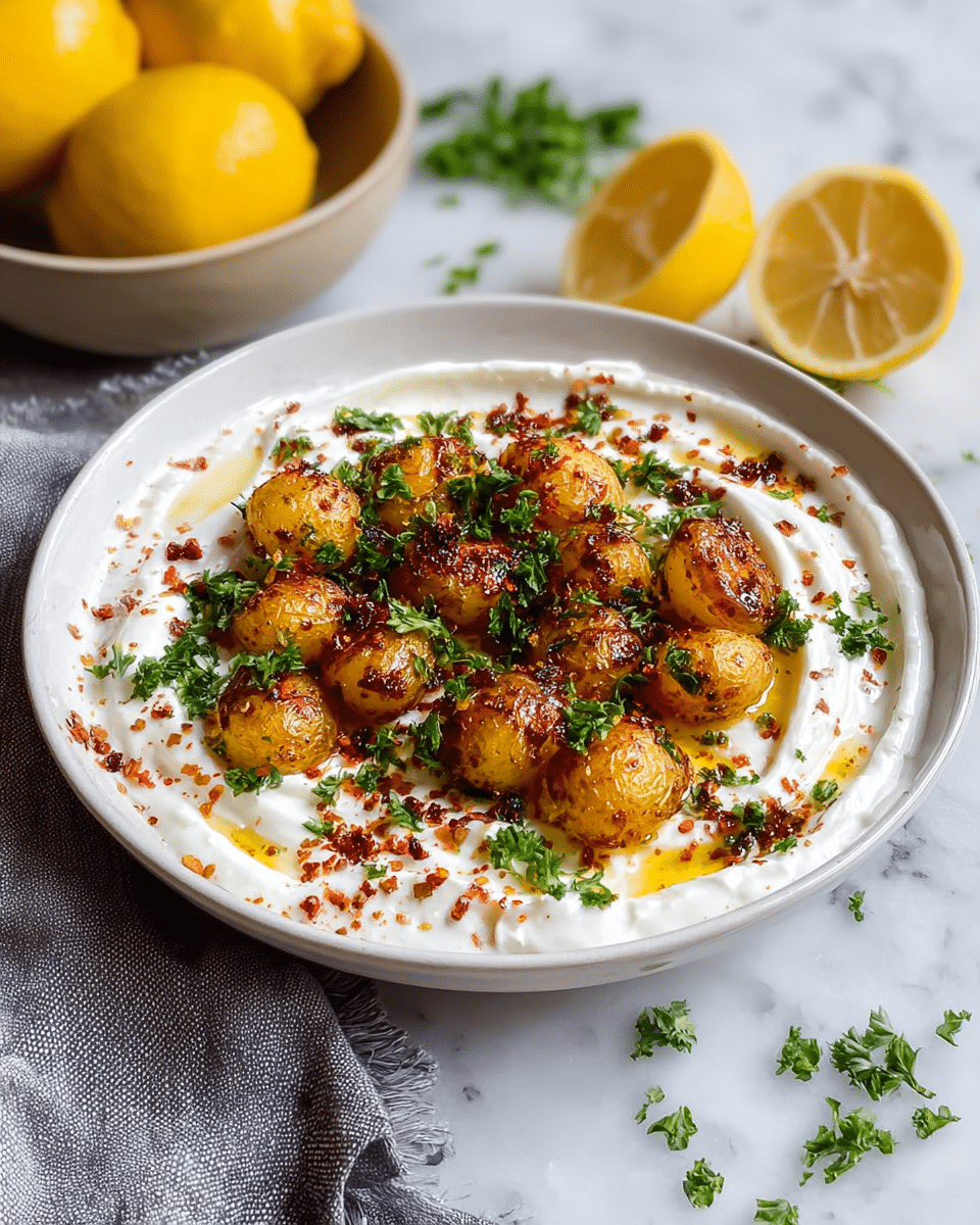 Greek Roasted Potatoes with Whipped Feta Recipe