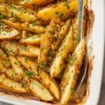 Greek Potatoes with Lemon, Garlic, and Parmesan Recipe