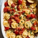 Baked Boursin Cheese Pasta with Creamy Tomatoes Recipe