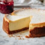 New York Style Cheesecake with Fresh Strawberry Topping Recipe