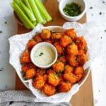 Air Fryer Buffalo Popcorn Chicken Recipe
