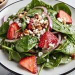 Strawberry Spinach Salad with Candied Pecans and Feta Recipe
