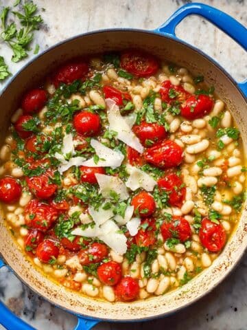 Garlic Parmesan White Beans Recipe