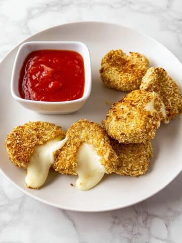 Air Fryer Baby Bel Cheese Bites Recipe