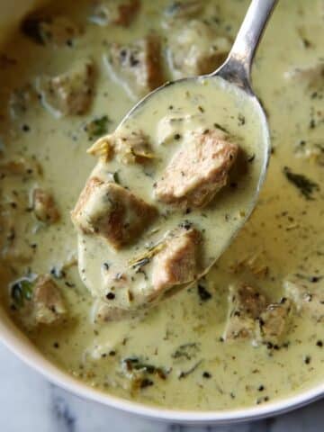 Basil Chicken in Coconut Curry Sauce Recipe