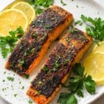 Seared Blackened Salmon for Two Recipe