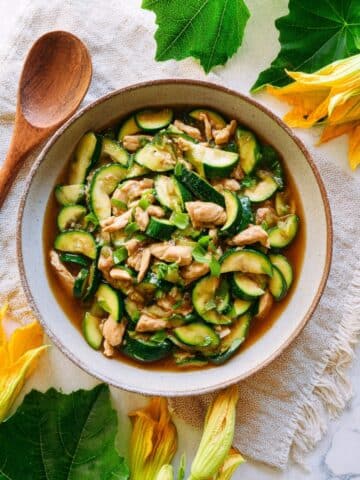 Zucchini Stir-fry with Chicken Recipe