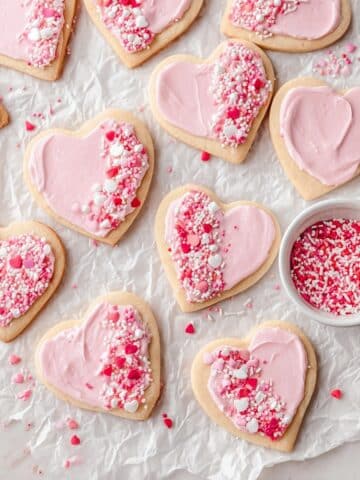 Heart Shaped Frosted Sugar Cookies Recipe