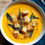 Roasted Butternut Squash and Garlic Soup Recipe