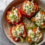 Buffalo Chicken Stuffed Peppers - Dairy Free & Low Carb Recipe