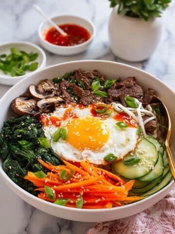 Sweet and Savory Beef Bibimbap (Korean Rice Bowl) Recipe