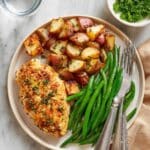Parmesan Crusted Chicken Sheet Pan Dinner Recipe