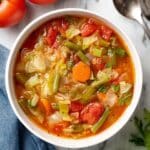 Hearty Cabbage Soup with Vegetables and Tomatoes Recipe
