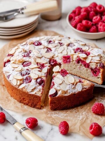 Raspberry Almond Cake Recipe