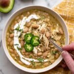 Easy Slow Cooker White Chicken Chili Recipe