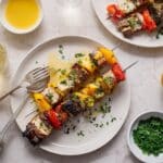 Garlic and Honey-Glazed Salmon Kebabs Recipe
