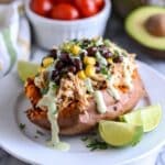 Stuffed BBQ Chicken Sweet Potatoes Recipe