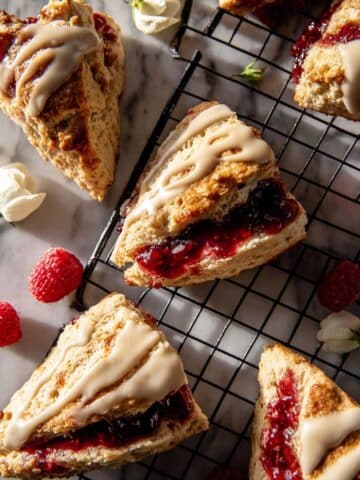 Layered Raspberry Scones Recipe
