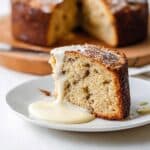 Irish Apple Cake with Custard Recipe
