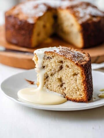 Irish Apple Cake with Custard Recipe
