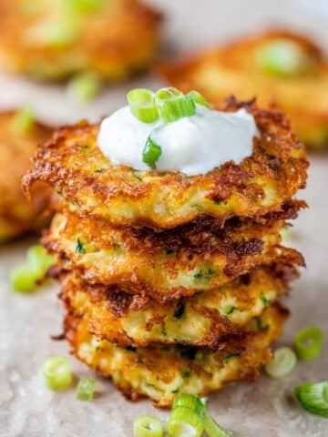 Cheesy Potato Pancakes Recipe