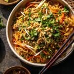 30 Minute Garlic Butter Chicken Pad Thai Recipe