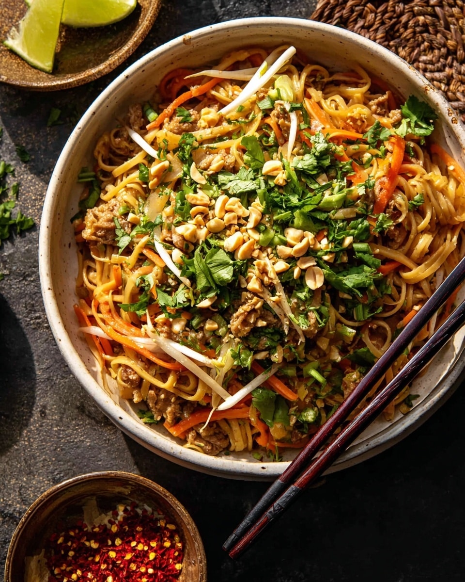 30 Minute Garlic Butter Chicken Pad Thai | Quick & Flavorful Thai Dinner
