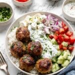 Greek Turkey Meatballs with Tzatziki Recipe