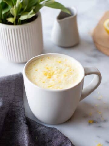 Lemon Mug Cake with Lemon Glaze Recipe