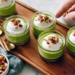 Pistachio Coconut Spinach Pudding Recipe