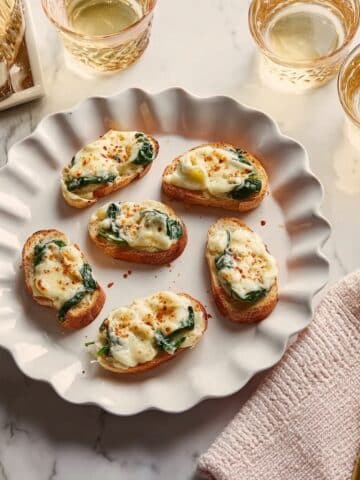 Spinach Artichoke Dip Crostini Recipe