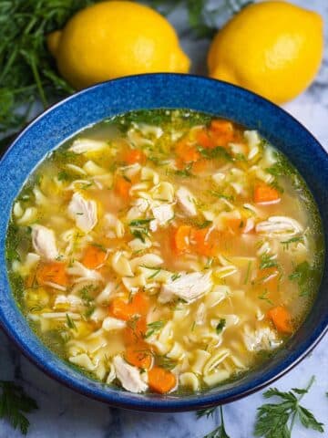 Lemon Chicken Orzo Soup Recipe