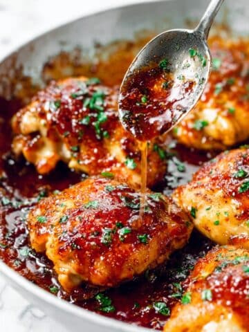 Baked Honey Garlic Chicken Thighs Recipe