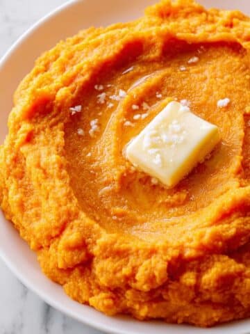 Creamy Mashed Butternut Squash and Sweet Potatoes with Honey, Cinnamon, and Orange Zest Recipe