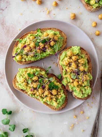 High Protein Vegan Avocado Toast Recipe