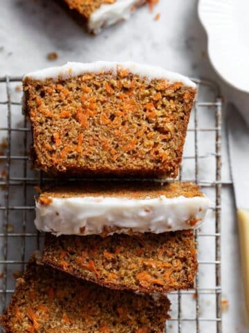 Carrot Cake Loaf with Cream Cheese Glaze Recipe