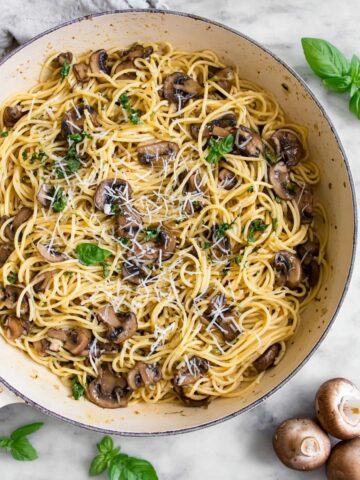Garlic Butter Mushroom Pasta Recipe