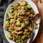 Tahini-Caesar Roasted Brussels Sprouts Recipe