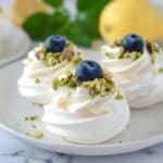 Mini Pavlova with Blueberries and Pistachios Recipe